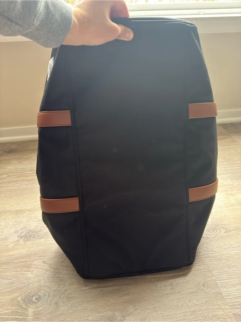 Herschel Black and Brown Men’s Travel Duffel Bag.
